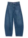 Maje Logo-patch Jeans In Blue