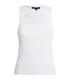 Maje Logo Patch Tank Top In White