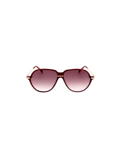 Maje Logo Sunglasses In Pink