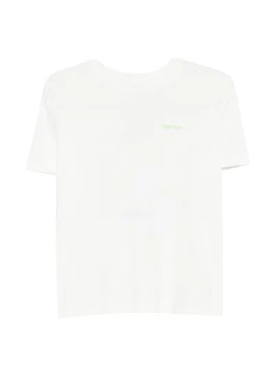Maje Logo-embroidery T-shirt In White
