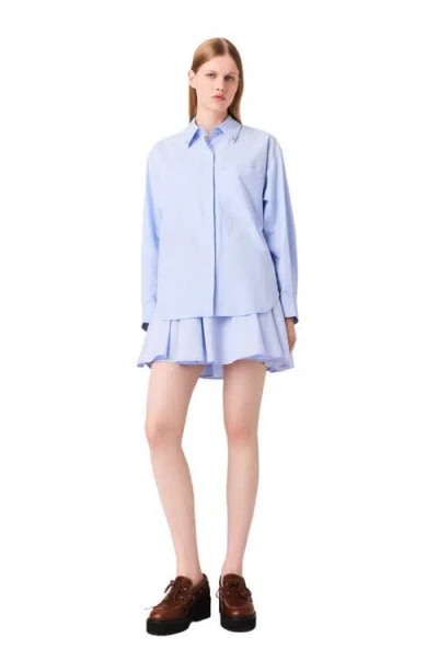 MAJE MAJE LONG POPLIN BLOUSE