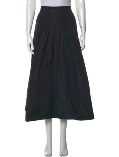 Pre-owned Maje Long Skirt In Black