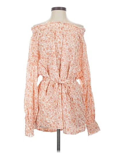 Pre-owned Maje Long Sleeve Blouse In Orange