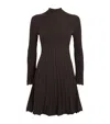 Maje Long-sleeve Mini Dress In Brown