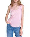 Maje Lourma Silk Blend Sleeveless Top In Pale Pink