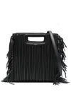 Maje M Tote Bag In Black