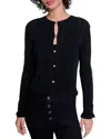 Maje Clover-buttons Cardigan In Black