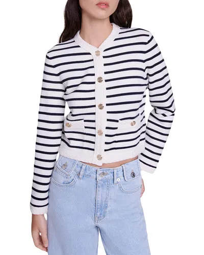 MAJE MARACASSE BUTTON FRONT CARDIGAN