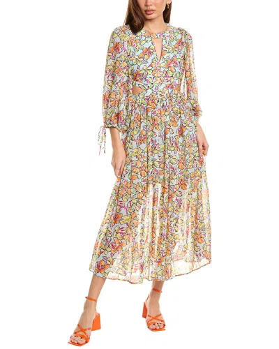 Maje Maxi Dress In Blue