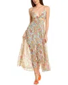 Maje Maxi Dress In Multi