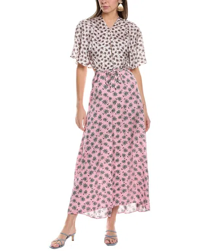 Maje Maxi Dress In Pink