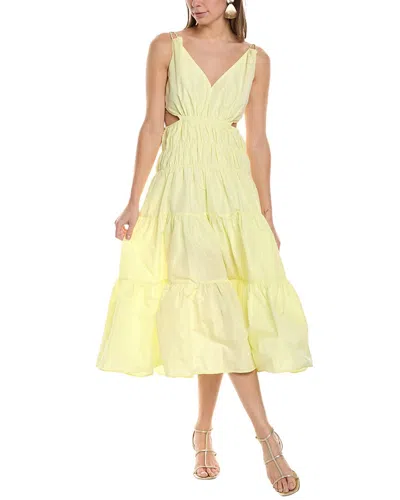 Maje Maxi Dress In Yellow