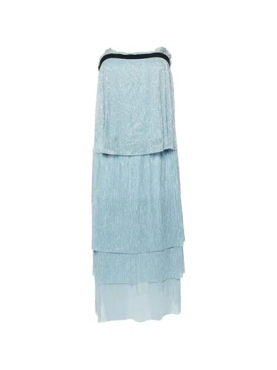 Pre-owned Maje Maxi Skirt And Top Set In Blue