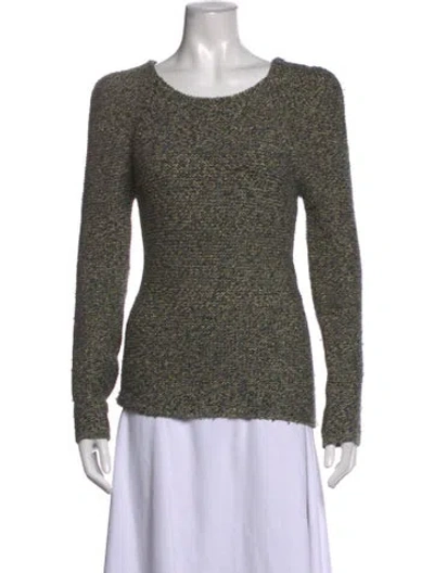 Pre-owned Maje Merino Wool Tweed Pattern Sweater In Grey