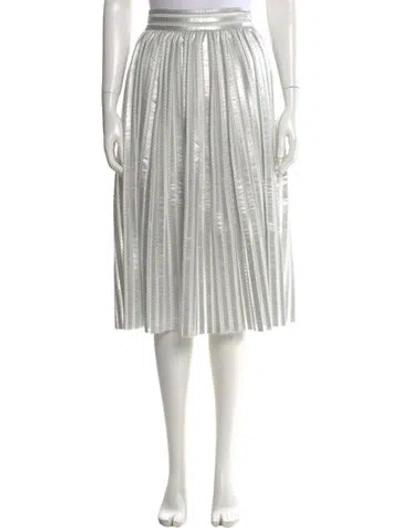 Pre-owned Maje Mesh Accents Midi Length Skirt