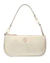 Shop Maje Metallic Leather Clutch In Gold