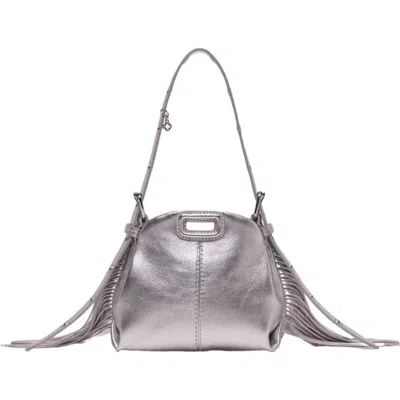 Maje Metallic Leather Miss M Micro Bag