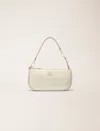 Maje Metallic Leather Sarah Clutch Bag In Gold