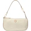 Maje Metallic Leather Sarah Clutch Bag In Gold