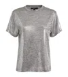 Maje Meliertes T-shirt In Black