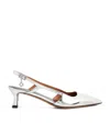 Maje Metallic Slingback Pumps 50 In Black