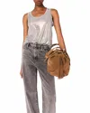 Maje Metallic Vest Top In White