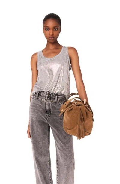 MAJE MAJE METALLIC TANK TOP