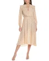 Maje Midi Dress In Beige