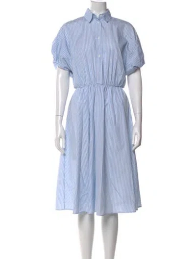 Pre-owned Maje Midi Length Dress In Blue