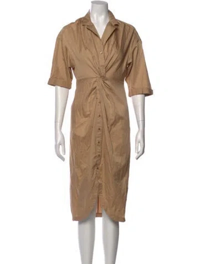 Pre-owned Maje Midi Length Dress In Neutral
