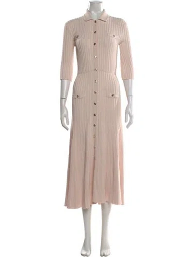 Pre-owned Maje Midi Length Dress In Neutral