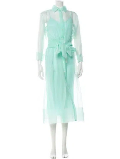 Pre-owned Maje Midi Length Dress W/ Tags In Blue