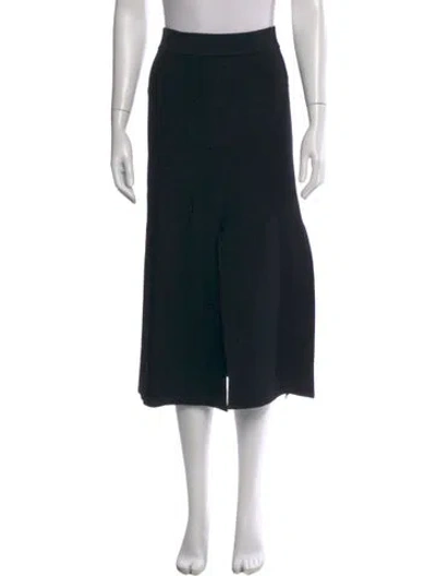Pre-owned Maje Midi Length Skirt In Black