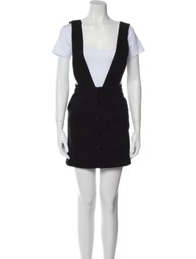 Pre-owned Maje Midi Length Skirt In Black