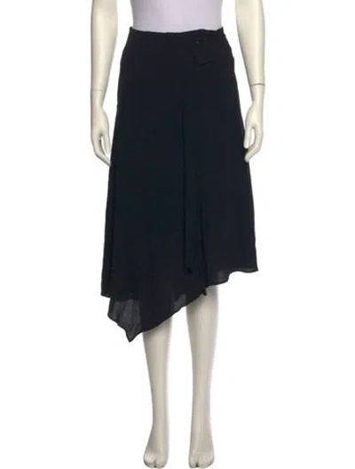 Pre-owned Maje Midi Length Skirt In Black