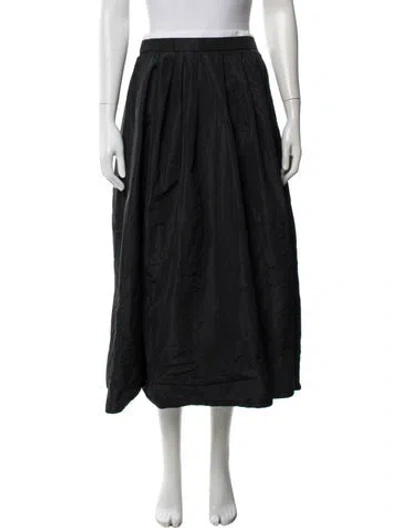Pre-owned Maje Midi Length Skirt In Black