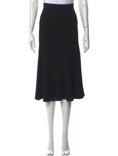 Pre-owned Maje Midi Length Skirt In Black