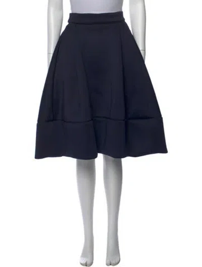 Pre-owned Maje Midi Length Skirt In Blue