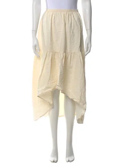 Pre-owned Maje Midi Length Skirt In Neutral