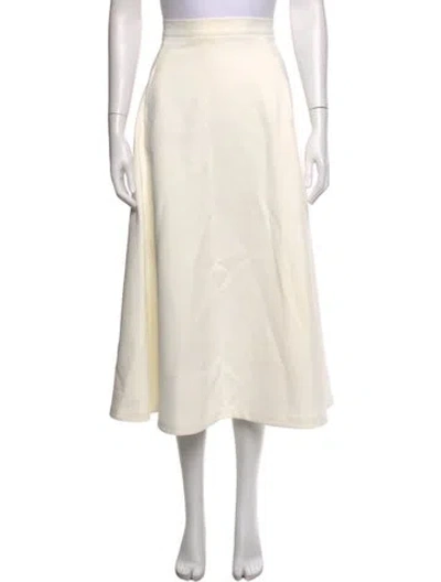 Pre-owned Maje Midi Length Skirt In Neutral