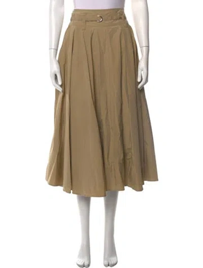 Pre-owned Maje Midi Length Skirt In Neutrals