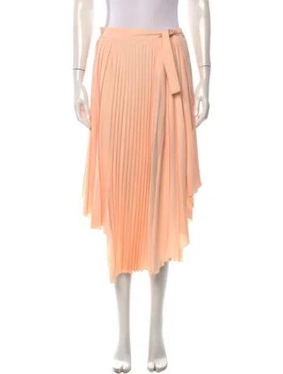 Pre-owned Maje Midi Length Skirt In Orange