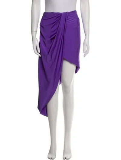 Pre-owned Maje Midi Length Skirt In Purple