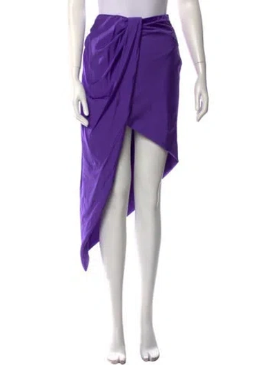 Pre-owned Maje Midi Length Skirt In Purple