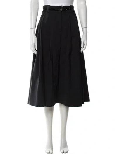 Pre-owned Maje Midi Length Skirt W/ Tags In Black
