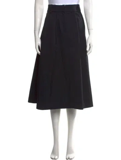 Pre-owned Maje Midi Length Skirt W/ Tags In Black