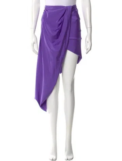 Pre-owned Maje Midi Length Skirt W/ Tags In Purple