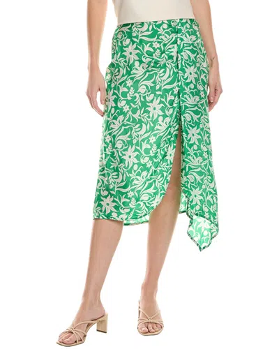 Maje Midi Skirt In Green