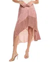 Maje Midi Skirt In Red
