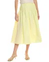 Maje Midi Skirt In Yellow